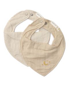 Lot de 2 bavoirs bandana