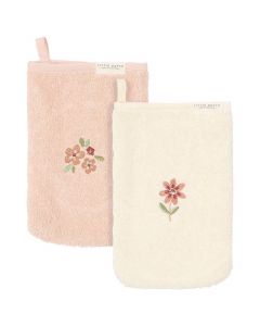 Lot de 2 gants de toilette en éponge