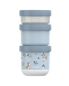 Lot de 3 boîtes à goûter empilables