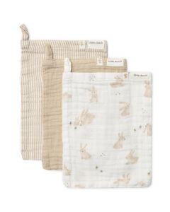 Lot de 3 gants de toilette