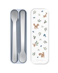 Set de 2 cuillères avec boîte de transport