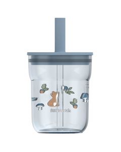 Verre enfant 250 ml avec paille
