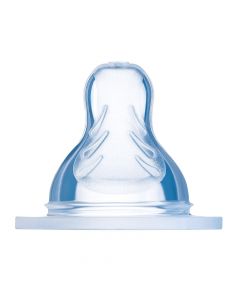 Lot de 2 tétines silicone - débit 4 - antifuite