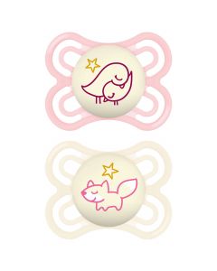 Sucette Perfect Nuit silicone 0-6m (x2)