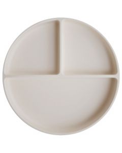 Assiette à compartiments en silicone avec ventouse