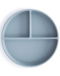 Assiette à compartiments en silicone avec ventouse