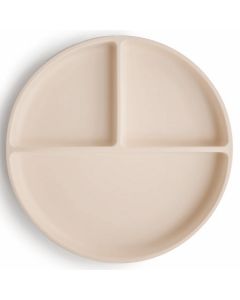 Assiette à compartiments en silicone avec ventouse