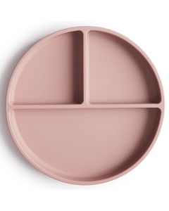 Assiette à compartiments en silicone avec ventouse