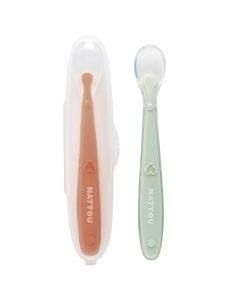 Set de 2 cuillères silicone avec etui