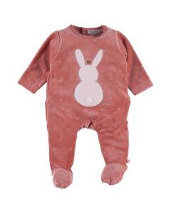 Pyjama velours Pili rose (9m) – Lina & Joy