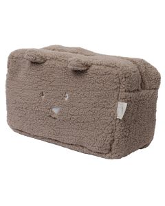 Trousse de toilette en tissu teddy