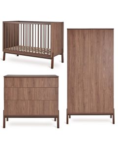 Chambre bébé Ashi : lit 60 x 120 cm + commode + armoire 2 portes
