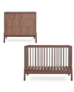 Chambre bébé Ashi : lit 60 x 120 cm + commode