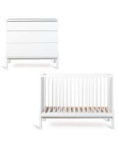 Chambre bébé Ashi : lit 60 x 120 cm + commode