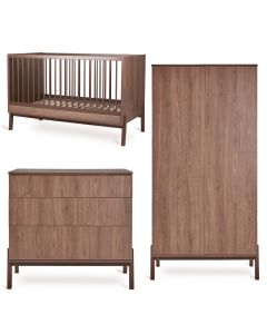 Chambre bébé Ashi : lit 70 x 140 cm + commode + armoire 2 portes