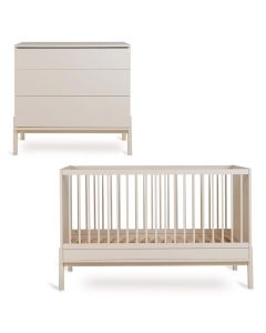 Chambre bébé Ashi : lit 70 x 140 cm + commode