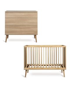 Chambre bébé Flow : lit 60 x 120 cm + commode