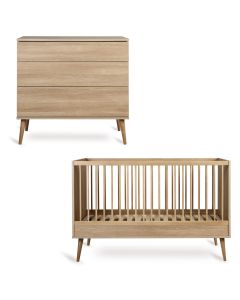 Chambre bébé Flow : lit 70 x 140 cm + commode