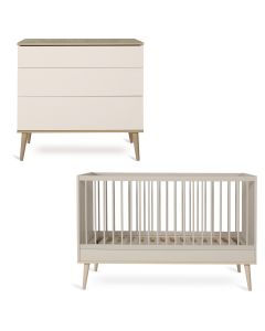 Chambre bébé Flow : lit 70 x 140 cm + commode