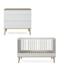 Chambre bébé Flow : lit 70 x 140 cm + commode