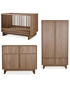 Chambre bébé Kyo : lit 70 x 120 cm + commode + armoire