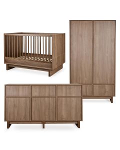 Chambre bébé Kyo : lit 70 x 120 cm + commode XL + armoire