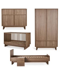 Chambre bébé Kyo : lit 70 x 140 cm + commode + armoire + kit Junior