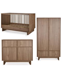 Chambre bébé Kyo : lit 70 x 140 cm + commode + armoire