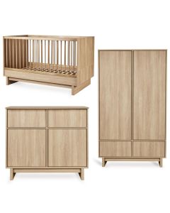 Chambre bébé Kyo : lit 70 x 140 cm + commode + armoire