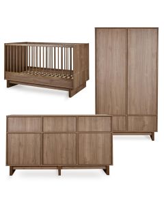 Chambre bébé Kyo : lit 70 x 140 cm + commode XL + armoire
