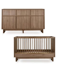 Chambre bébé Kyo : lit 70 x 140 cm + commode XL