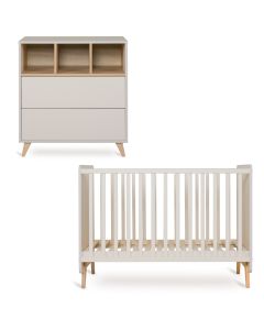 Chambre bébé Loft : lit 60 x 120 cm + commode