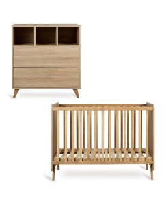 Chambre bébé Loft : lit 60 x 120 cm + commode