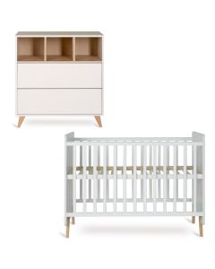 Chambre bébé Loft : lit 60 x 120 cm + commode