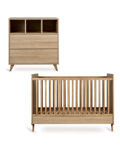 Chambre bébé Loft : lit 70 x 140 cm + commode