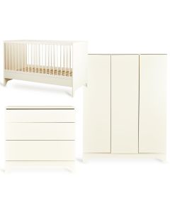 Chambre bébé Tsugi : lit 70 x 140 cm + commode + armoire XL