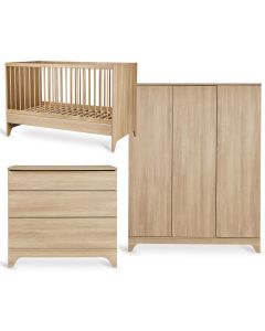 Chambre bébé Tsugi : lit 70 x 140 cm + commode + armoire XL