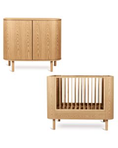 Chambre bébé Yume : lit 70 x 110 cm + commode