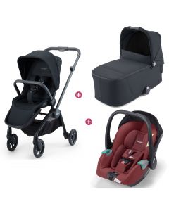 Trio poussette Sadena nacelle Avan de Recaro