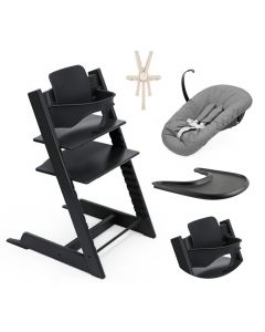 Pack chaise haute Tripp Trapp + Baby Set 2 + Tablette + Harnais 2 + Newborn Set
