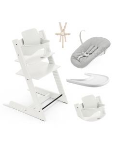 Pack chaise haute Tripp Trapp + Baby Set 2 + Tablette + Harnais 2 + Newborn Set