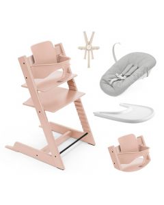 Pack chaise haute Tripp Trapp + Baby Set 2 + Tablette + Harnais 2 + Newborn Set