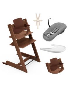 Pack chaise haute Tripp Trapp + Baby Set 2 + Tablette + Harnais 2 + Newborn Set