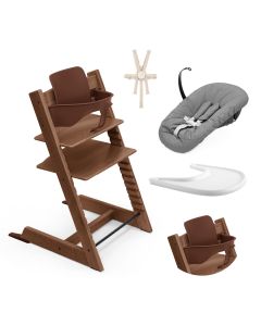 Pack chaise haute Tripp Trapp + Baby Set 2 + Tablette + Harnais 2 + Newborn Set