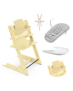 Pack chaise haute Tripp Trapp + Baby Set 2 + Tablette + Harnais 2 + Newborn Set