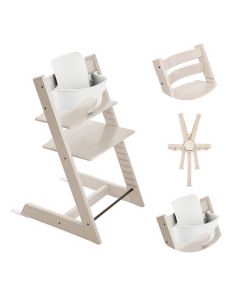 Pack chaise haute Tripp Trapp + Baby Set 2 + Harnais 2