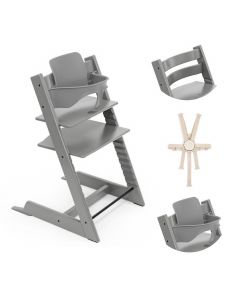 Pack chaise haute Tripp Trapp + Baby Set 2 + Harnais 2