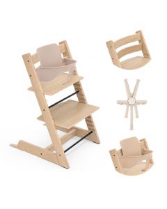 Pack chaise haute Tripp Trapp + Baby Set 2 + Harnais 2