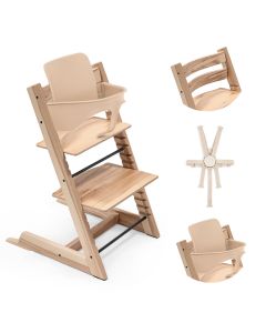 Pack chaise haute Tripp Trapp + Baby Set 2 + Harnais 2
