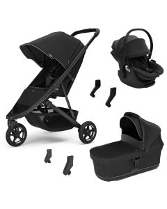Trio Spring 2 + nacelle Thule Bassinet + siège-auto Maple